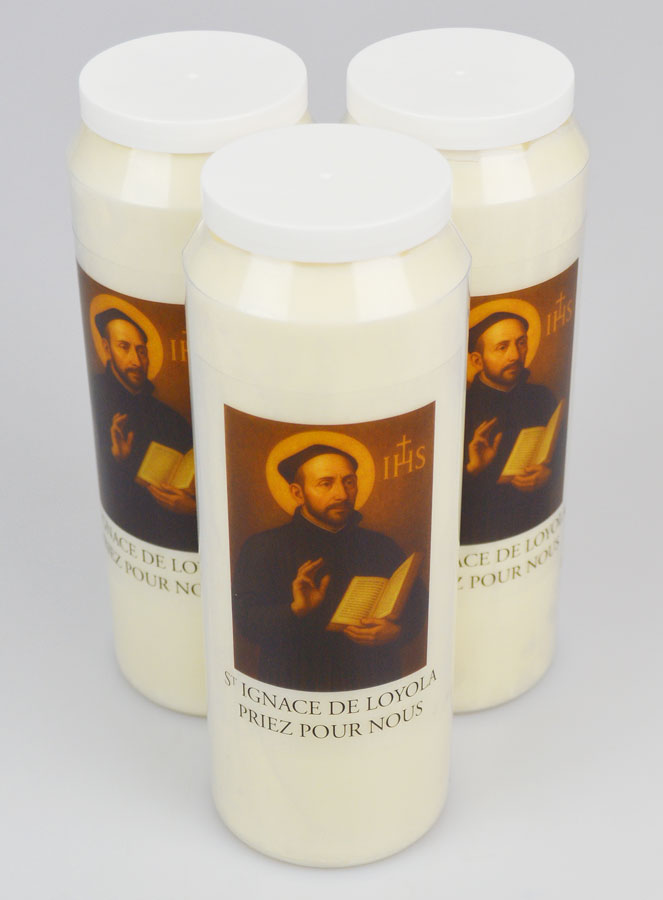 Pacco da 3 Candele per Novena a Sant'Ignazio di Loyola (pic 2)
