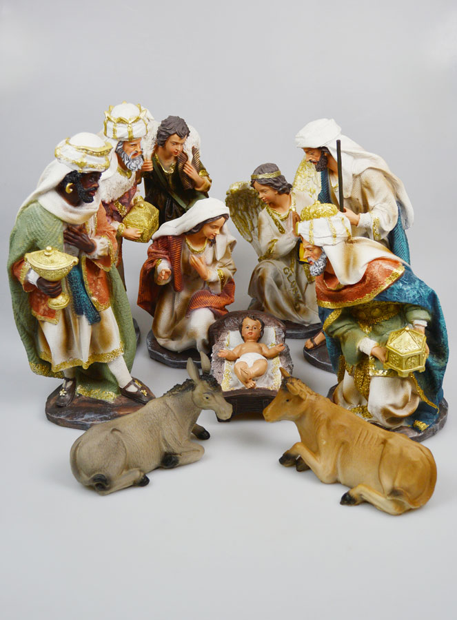 Presepe di Natale Completo 11 Personaggi - 30 cm (pic 1)