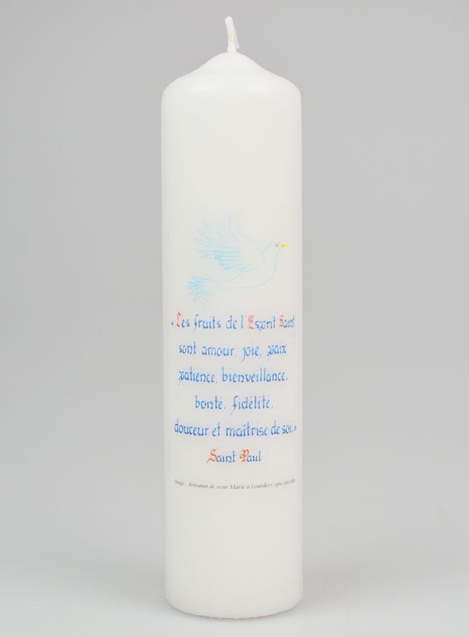 Cero per la Cresima I Frutti dello Spirito Santo - 20cm (pic 1)