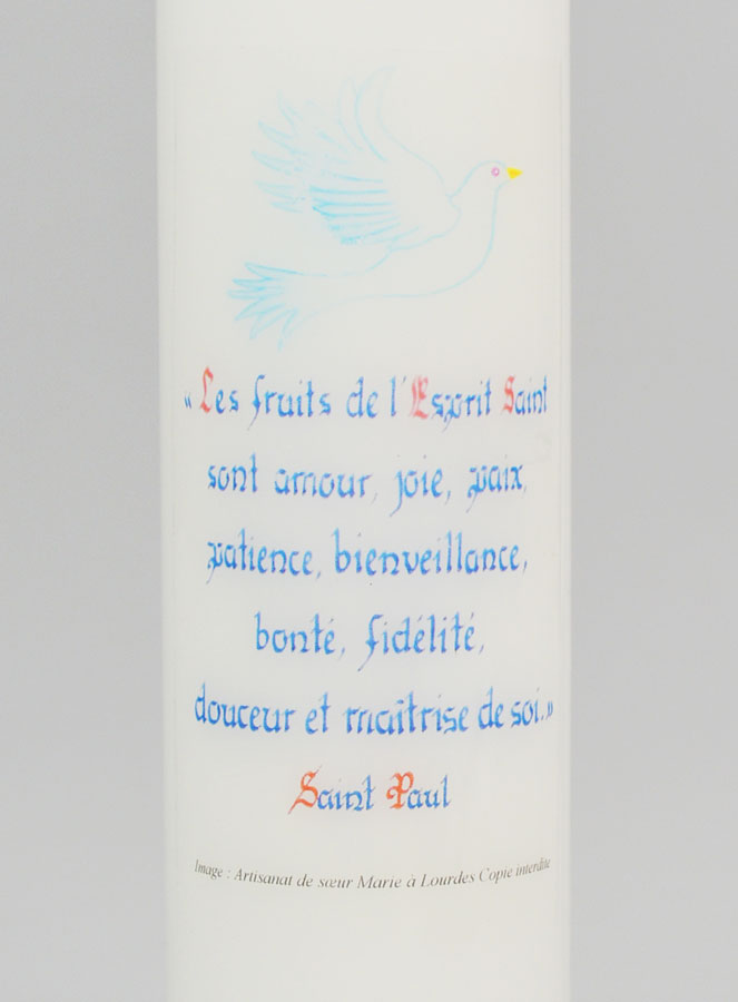 Cero per la Cresima I Frutti dello Spirito Santo - 20cm (pic 3)