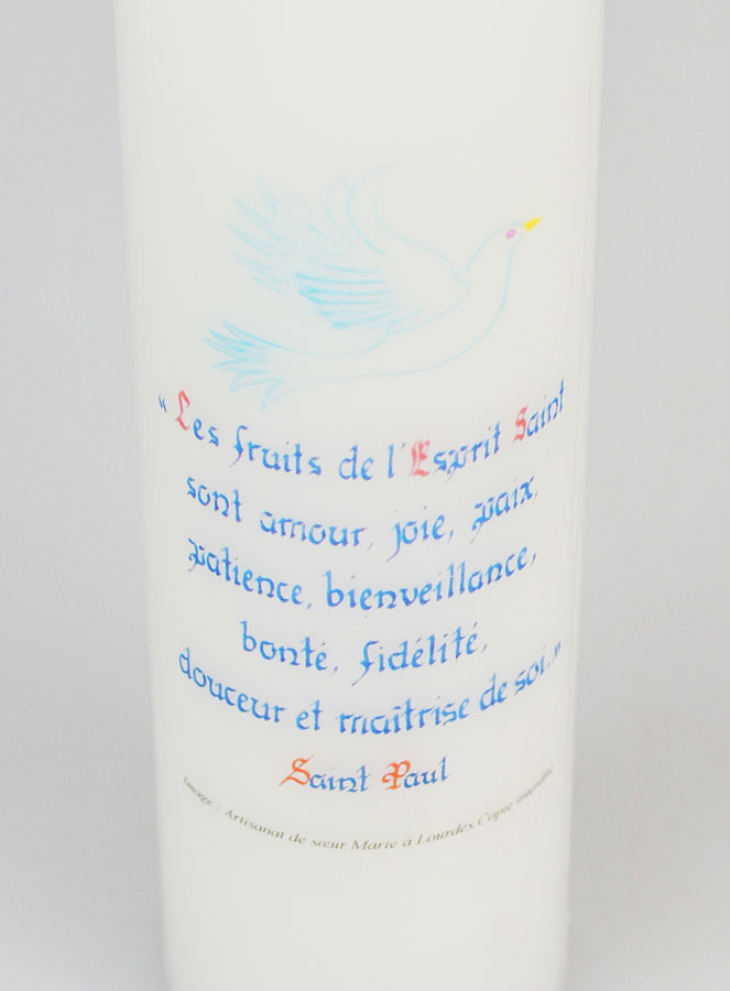 Cero per la Cresima I Frutti dello Spirito Santo - 20cm (pic 4)