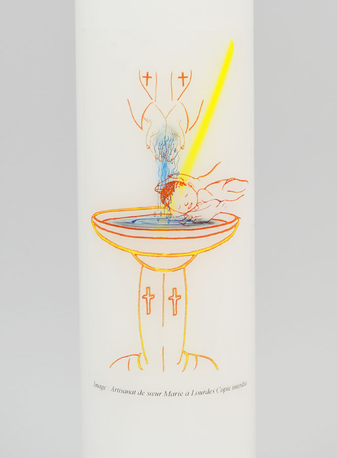 Regalo di Battesimo per Bambino - Cero 20cm (pic 3)