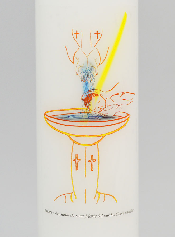 Cero di Battesimo per Bambino - 20cm (pic 3)