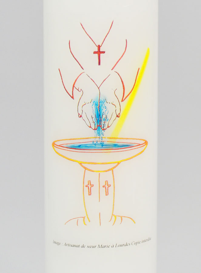 Regalo di Battesimo per Adulto - Cero 20cm (pic 3)