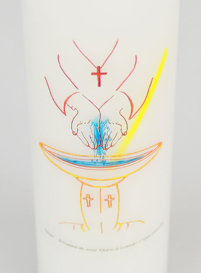 Regalo di Battesimo per Adulto - Cero 20cm (pic 4)