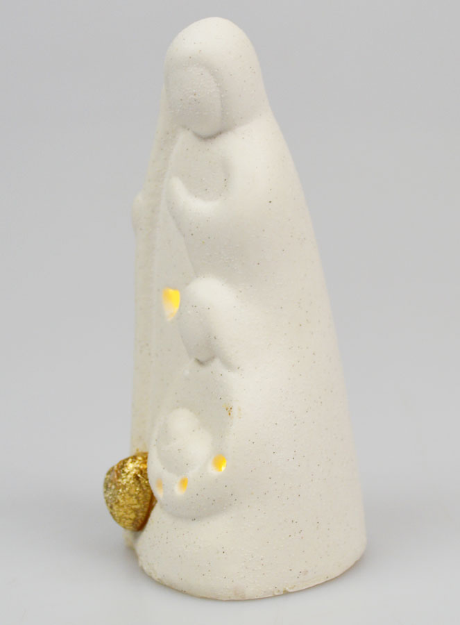 Statua Sacra Famiglia Luminosa in Porcellana - 11cm (pic 2)