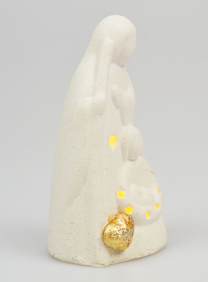 Statua Sacra Famiglia Luminosa in Porcellana - 11cm (pic 3)