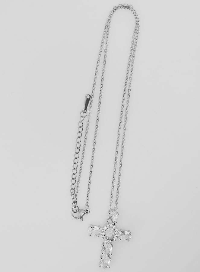 Collana Religiosa in Ottone con Croce (pic 2)