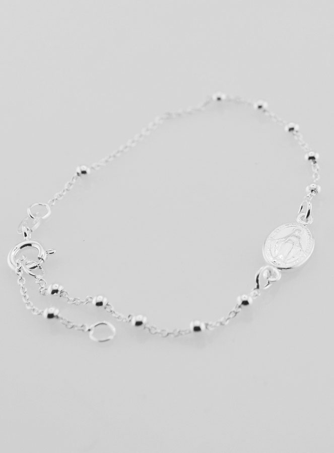 Bracciale Medaglia Miracolosa in Argento 925 (pic 3)
