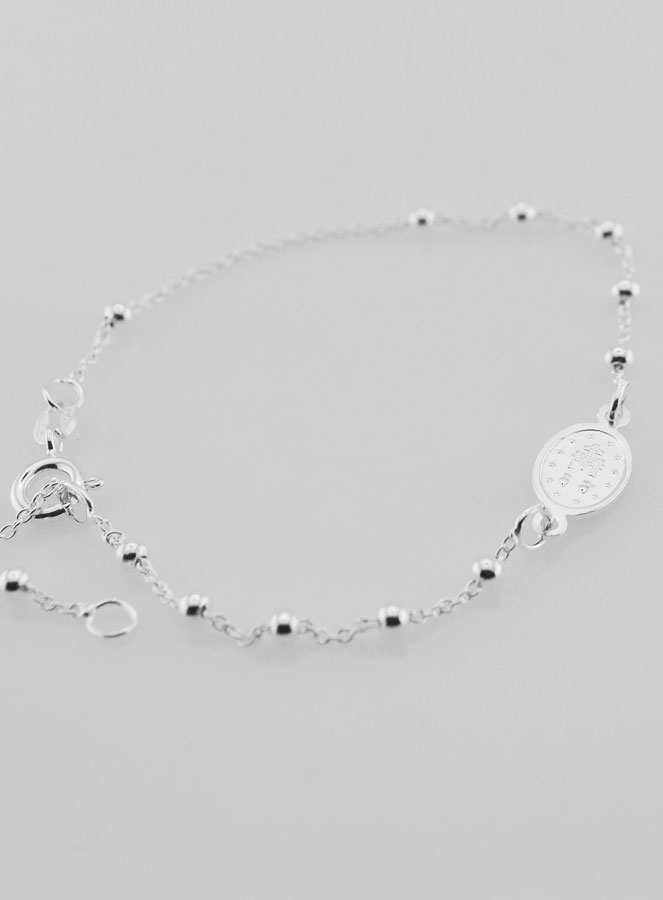 Bracciale Medaglia Miracolosa in Argento 925 (pic 4)