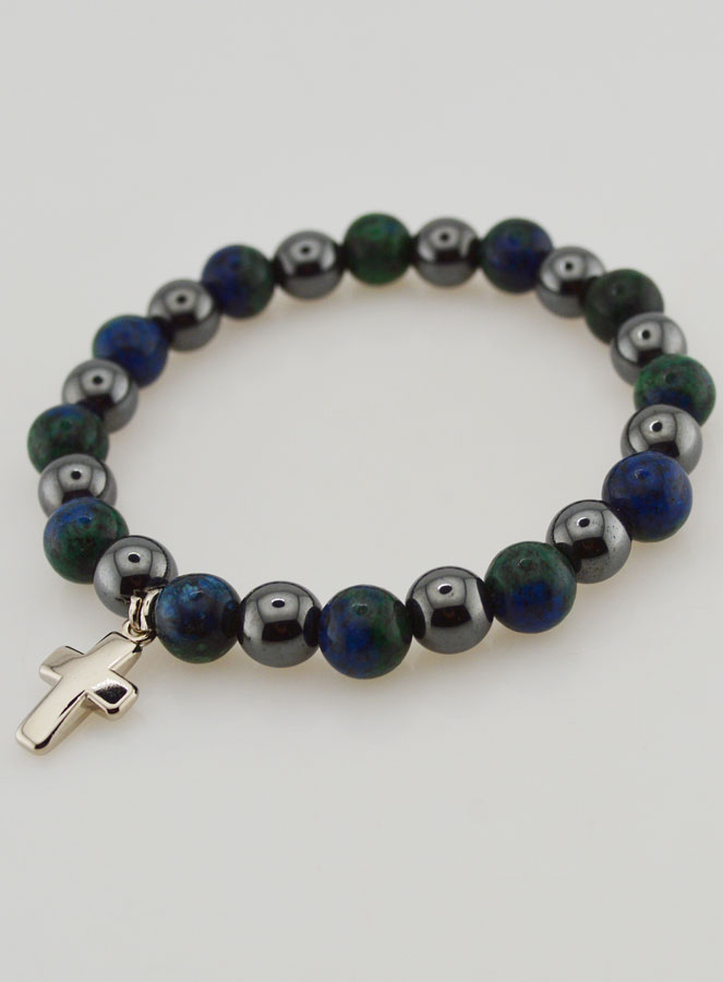 Bracciale in Pietre Naturali - Ematite & Azurite (pic 3)