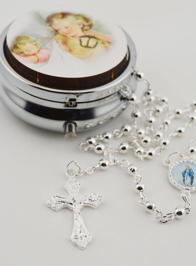 Scatola Porta Rosario Angelo Custode - Rosario Incluso (pic 4)