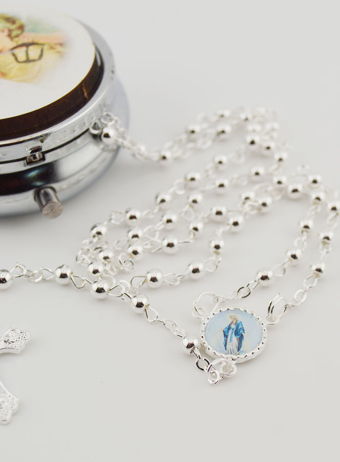 Scatola Porta Rosario Angelo Custode - Rosario Incluso (pic 3)