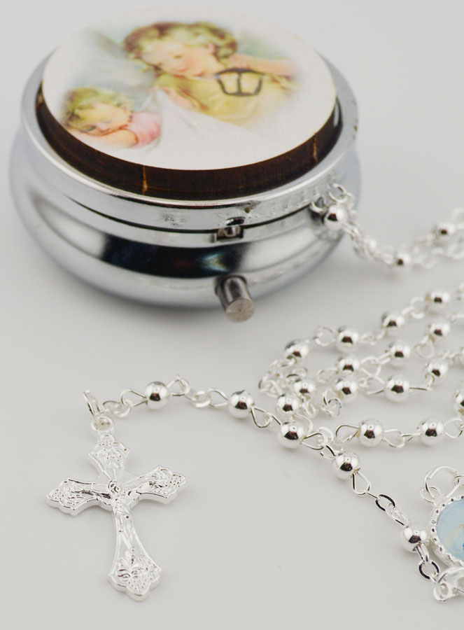 Scatola Porta Rosario Angelo Custode - Rosario Incluso (pic 4)