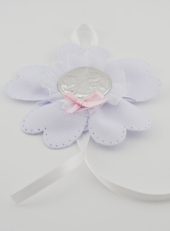 Regalo di Battesimo - Sopraculla a Fiore - Angelo Custode (pic 2)