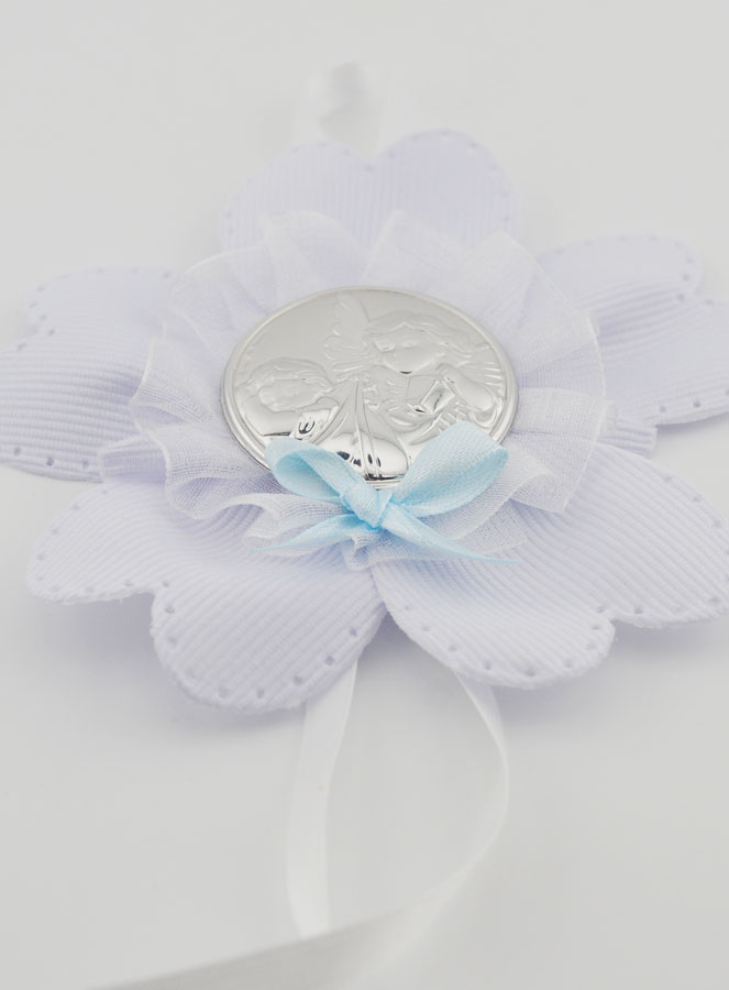 Regalo di Battesimo - Sopraculla a Fiore - Angelo Custode (pic 2)