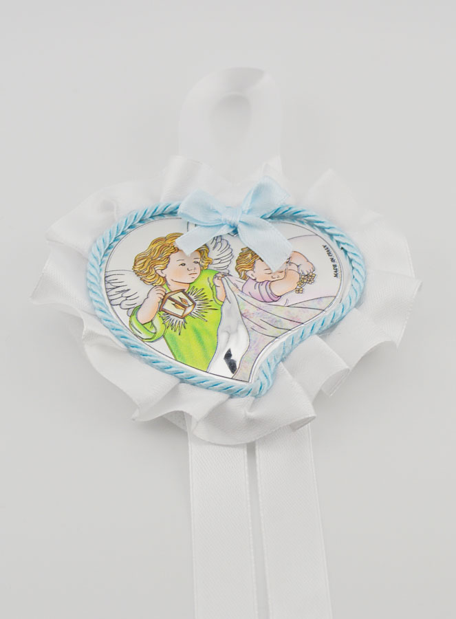 Regalo di Battesimo - Sopraculla Cuore & Angelo Lanterna (pic 2)