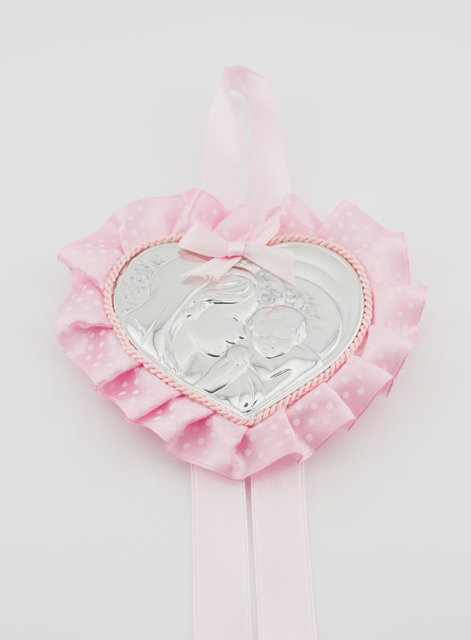 Regalo di Battesimo - Sopraculla Cuore Vergine con Bambino (pic 2)