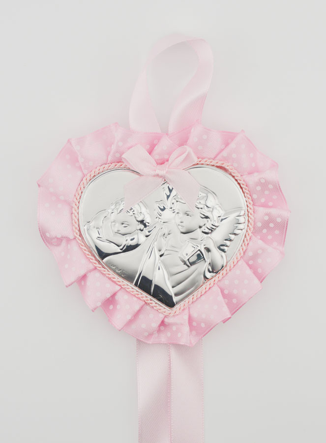 Regalo di Battesimo - Sopraculla Cuore & Angelo Lanterna (pic 1)