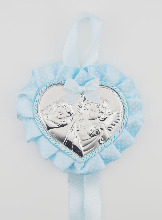 Regalo di Battesimo - Sopraculla Cuore & Angelo Lanterna (pic 1)
