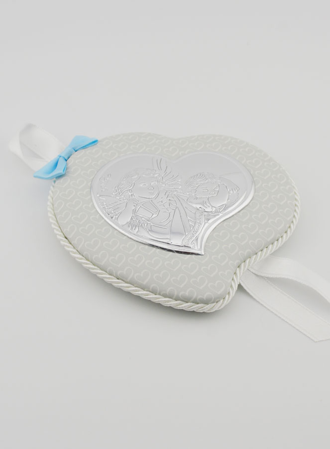 Regalo di Battesimo - Sopraculla in Pelle Angelo con Lanterna (pic 2)