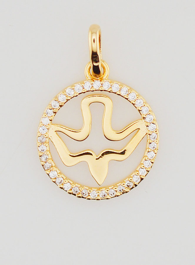 Medaglia di Cresima Traforata 15mm - Spirito Santo (pic 1)