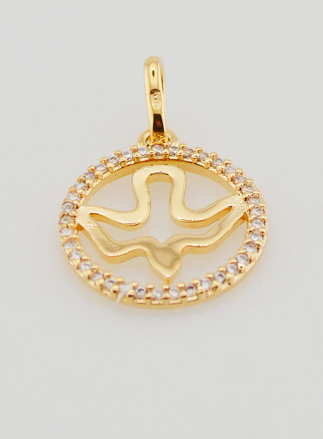 Medaglia di Cresima Traforata 15mm - Spirito Santo (pic 2)