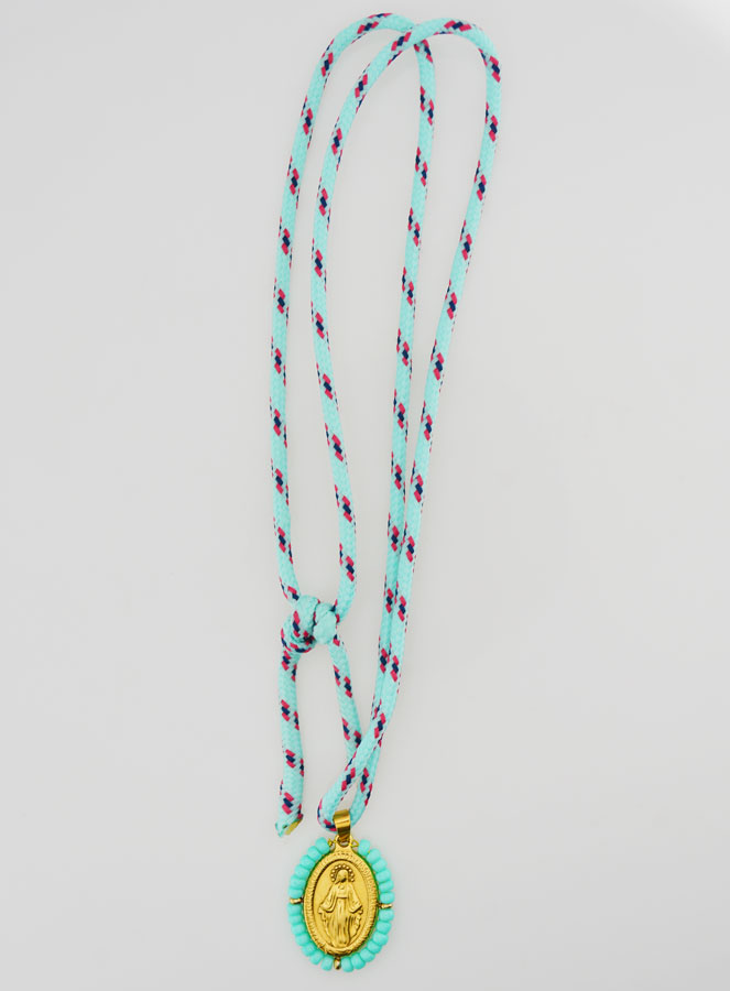 Collana Cordone Miracolosa & Perline Verdi (pic 3)