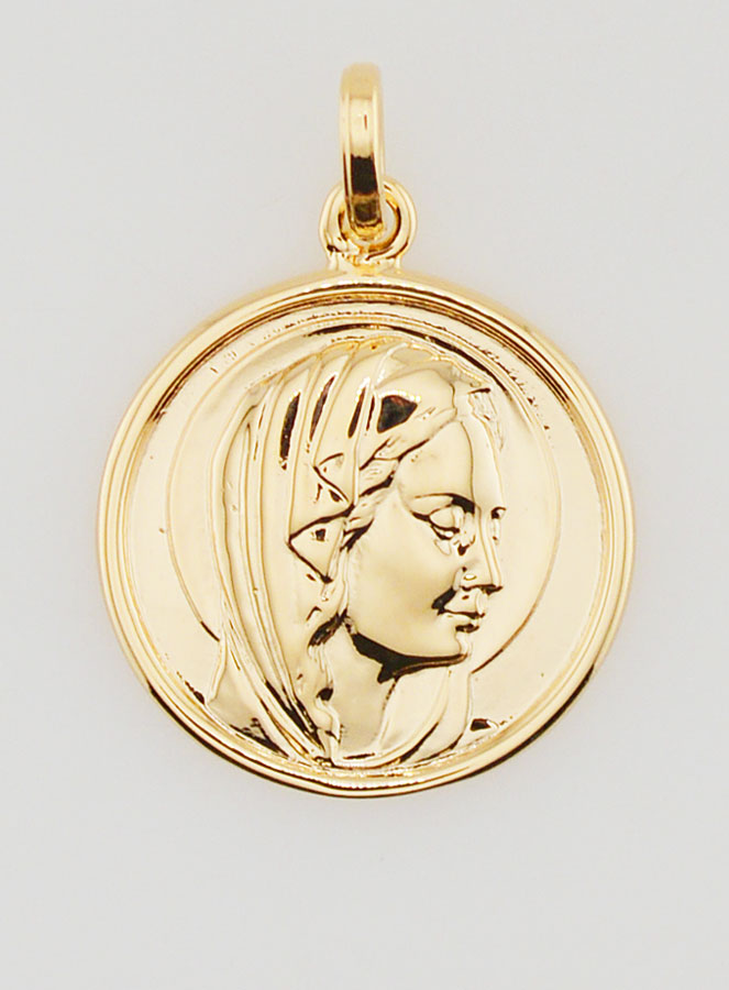 Medaglia Vergine Maria Argento - 17mm (pic 1)