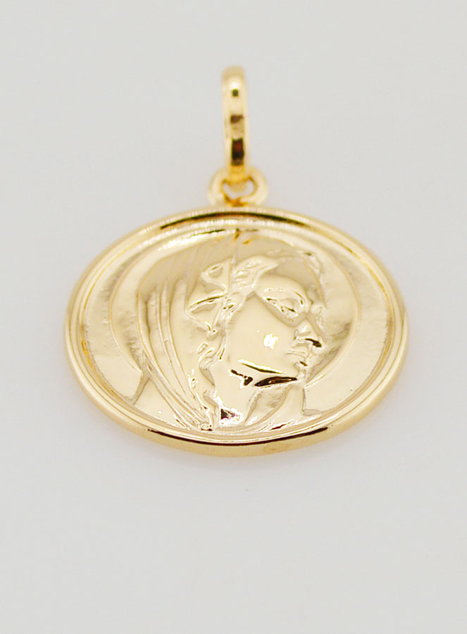 Medaglia Vergine Maria Argento - 17mm (pic 2)