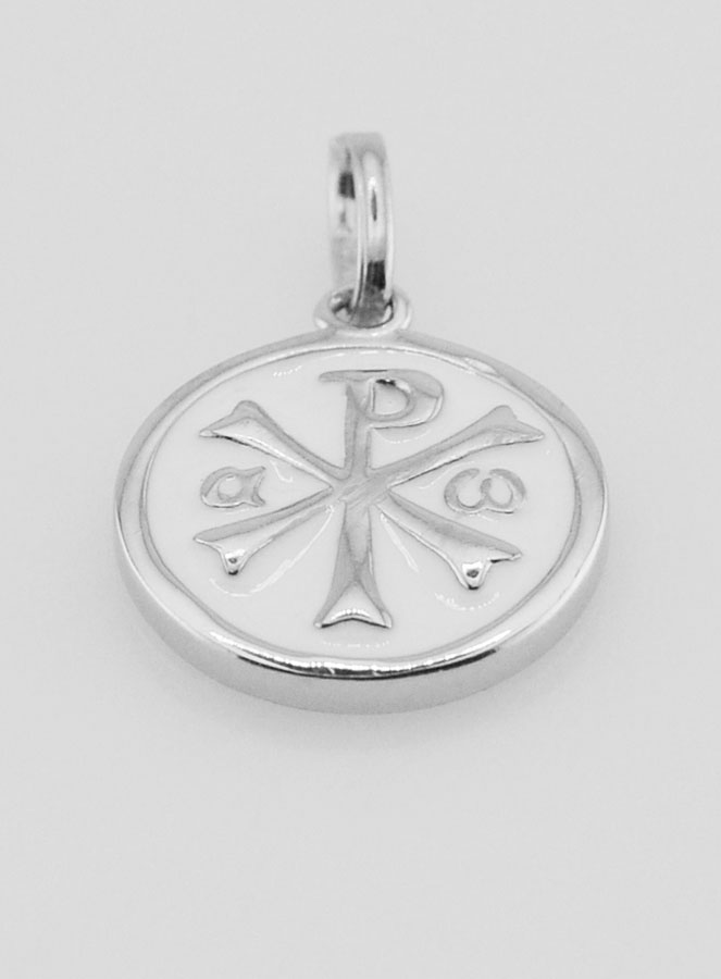 Medaglia del Crisma in Argento & Smalto - 15 mm (pic 2)