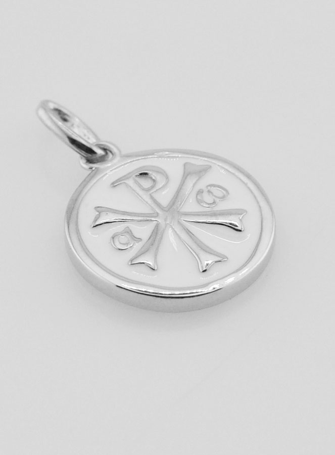 Medaglia del Crisma in Argento & Smalto - 15 mm (pic 3)