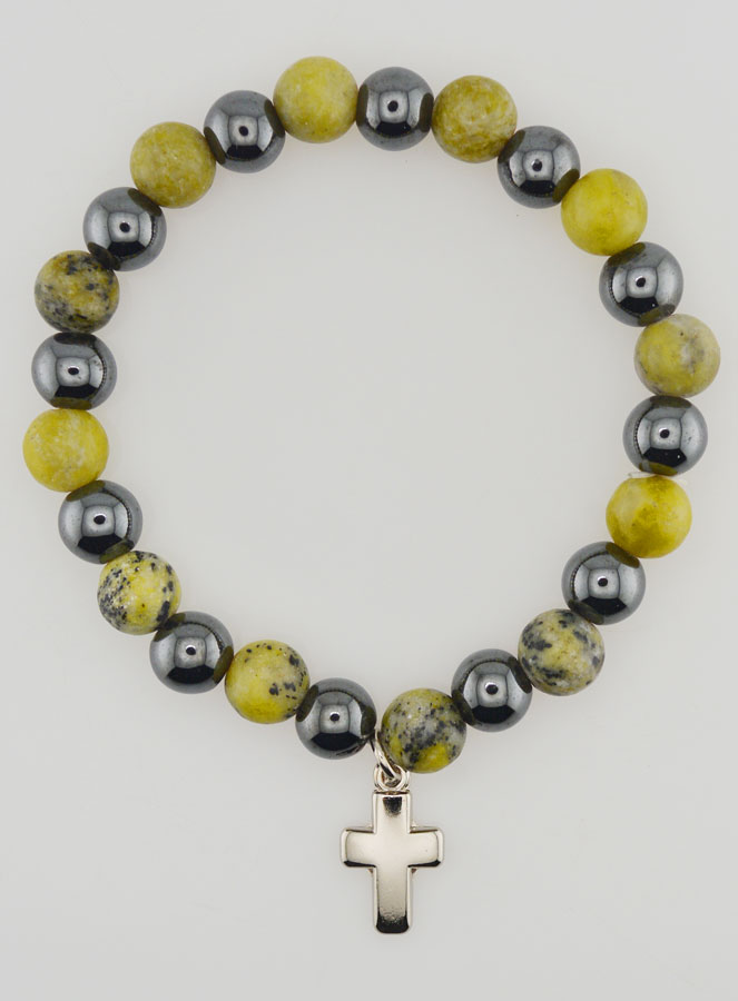 Bracciale Pietre Naturali - Ematite & Serpentina (pic 1)