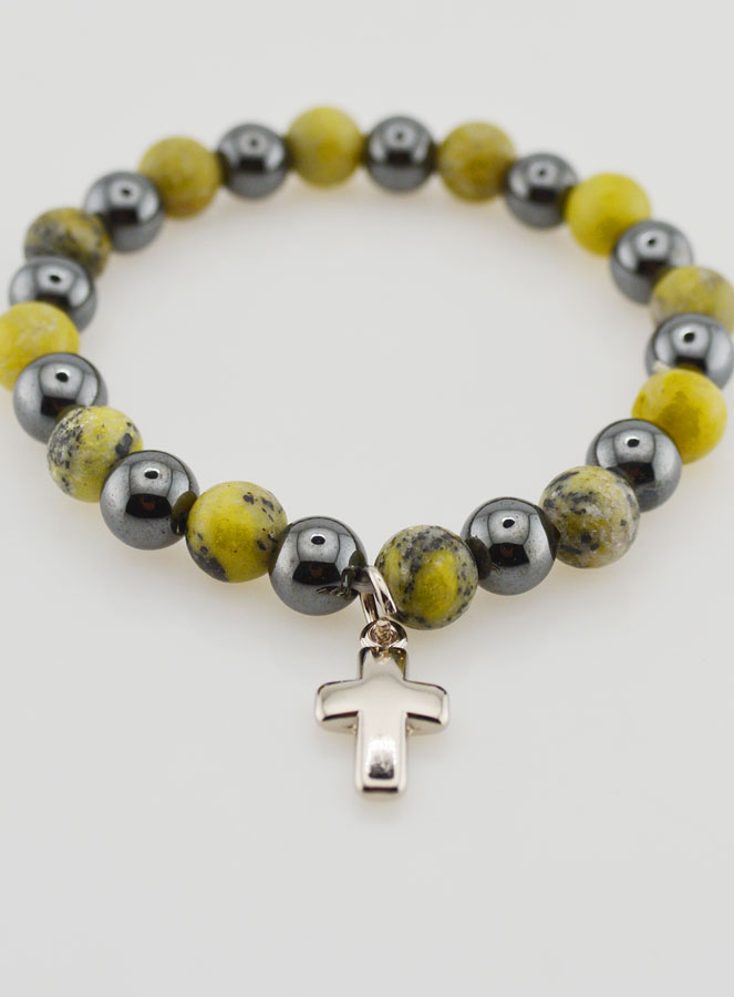 Bracciale Pietre Naturali - Ematite & Serpentina (pic 2)