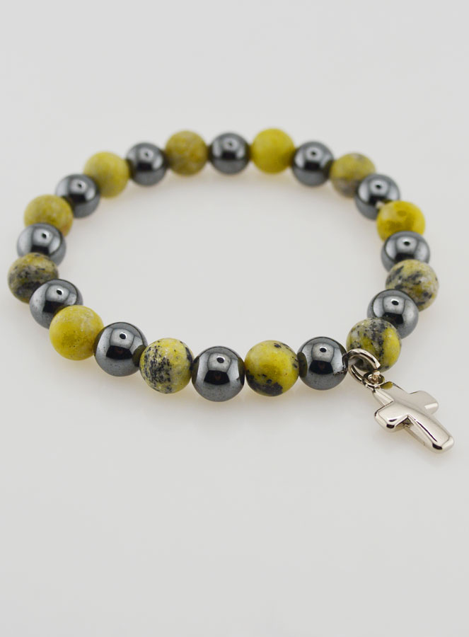 Bracciale Pietre Naturali - Ematite & Serpentina (pic 4)