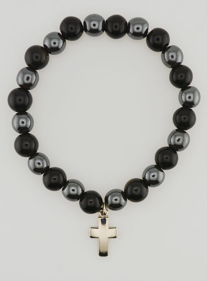 Bracciale Pietre Naturali - Ematite & Ossidiana Dorata (pic 1)