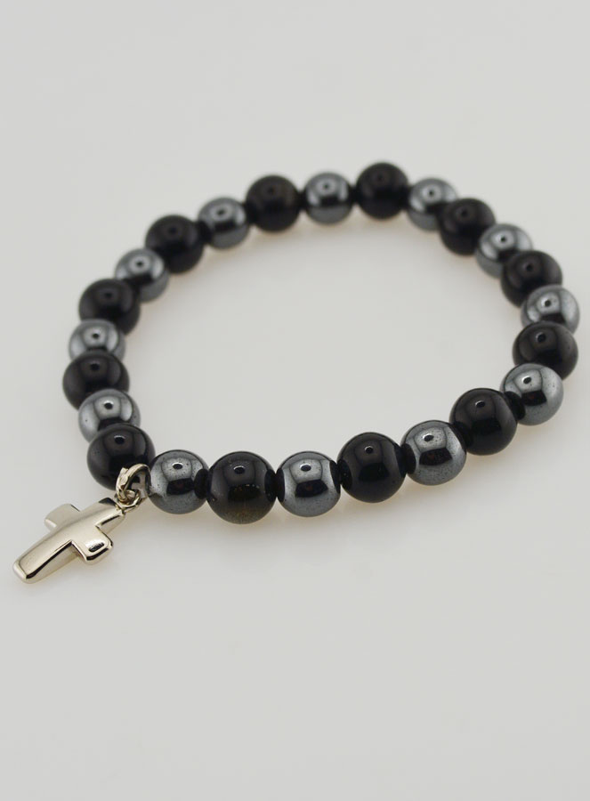 Bracciale Pietre Naturali - Ematite & Ossidiana Dorata (pic 3)