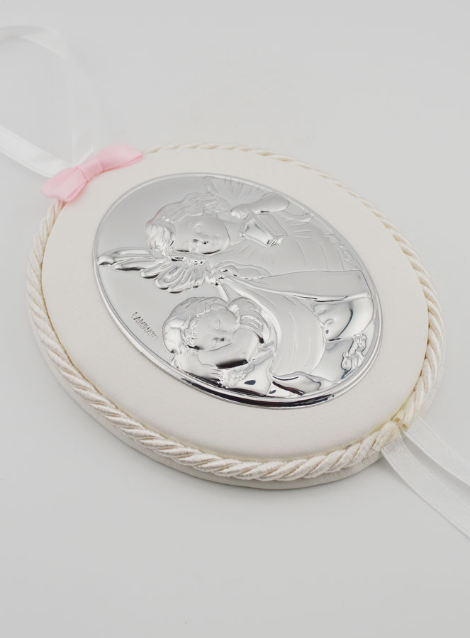 Regalo di Battesimo - Sopraculla in Pelle Angelo Lanterna (pic 3)