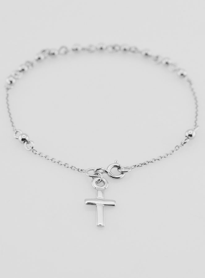 Bracciale Religioso con Croce - Argento 925 (pic 2)