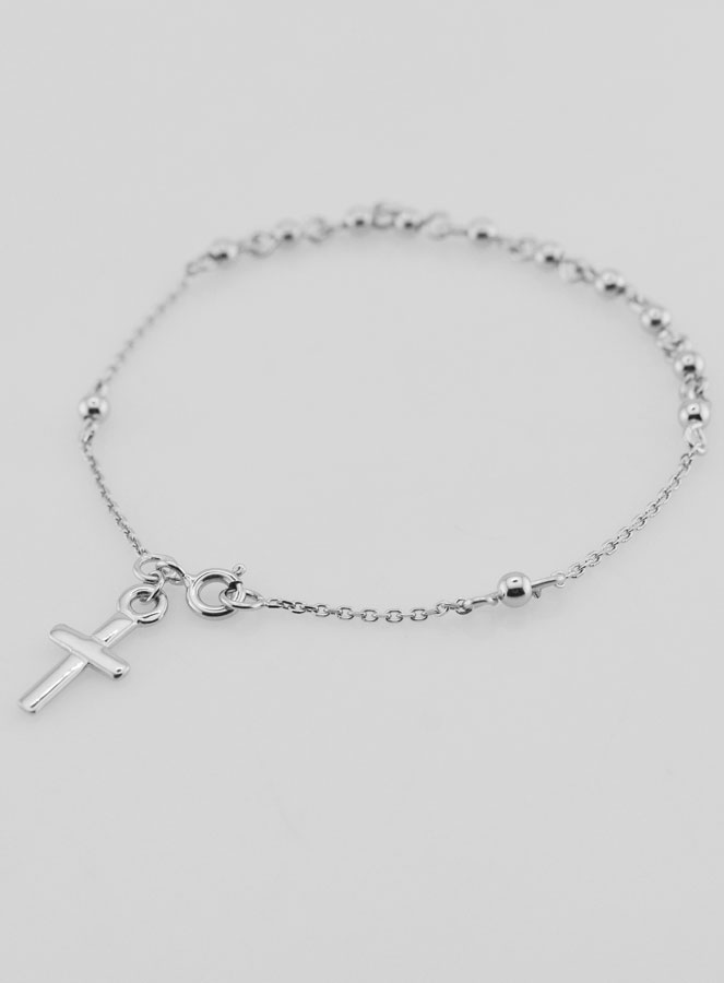 Bracciale Religioso con Croce - Argento 925 (pic 3)