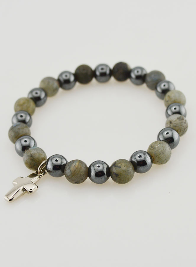 Bracciale in Pietre Naturali- Ematite & Labradorite (pic 3)