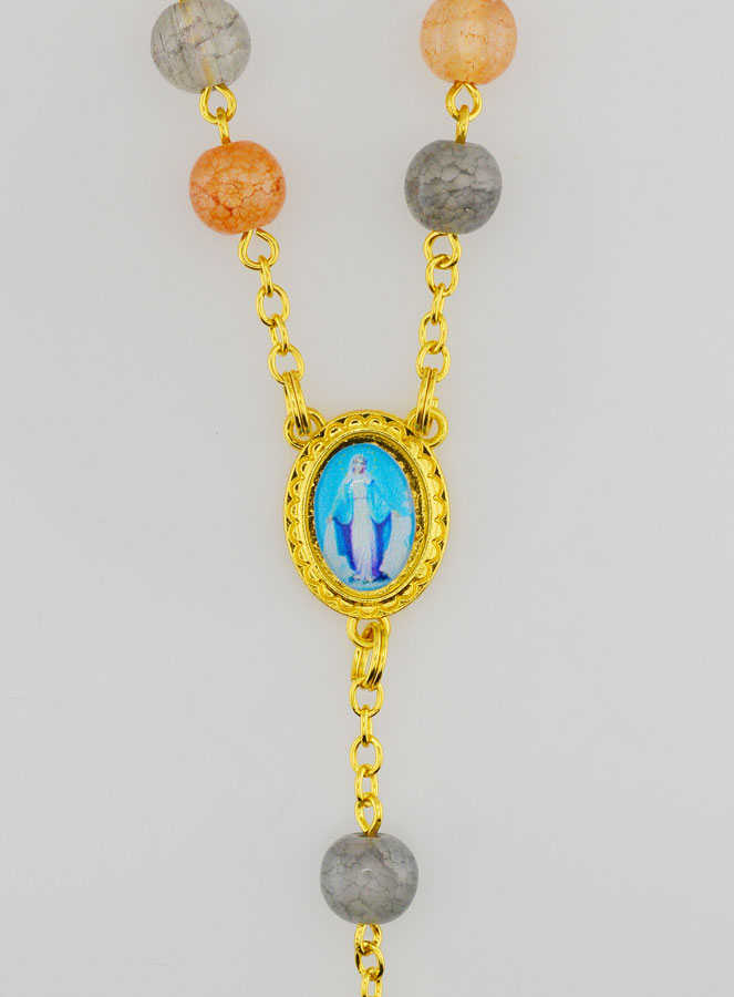 Rosario Grani in Vetro Multicolore - Miracolosa (pic 4)