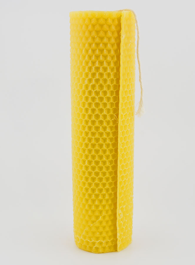 Candela Naturale in Cera d’Api Alveolata - 20 cm (pic 1)