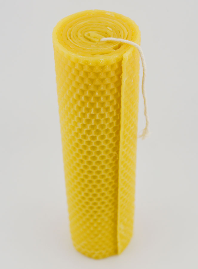 Candela Naturale in Cera d’Api Alveolata - 20 cm (pic 2)