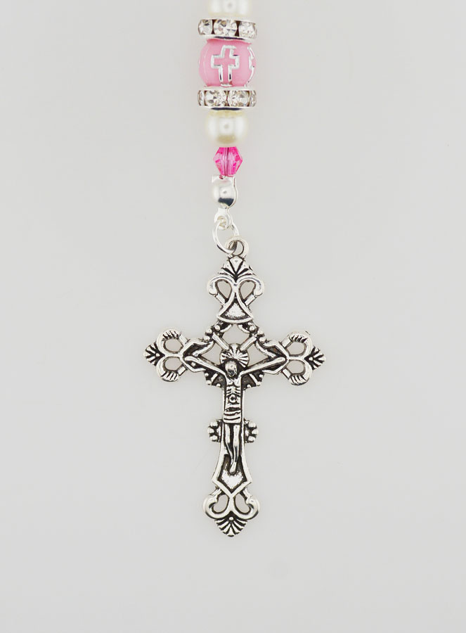 Chapelet Apribile Vergine Maria - Perle Rosa (pic 3)