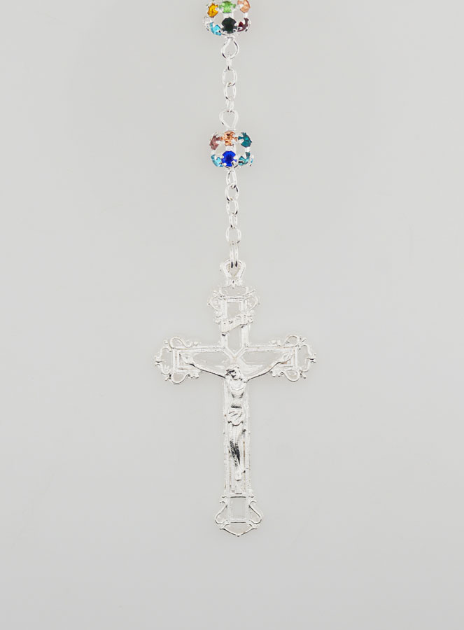 Rosario Madonna Miracolosa Grani Multicolori (pic 3)