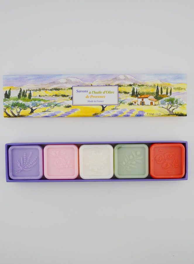 Cofanetto 5 Saponi da 25 g all’Olio d’Oliva DOP (pic 1)