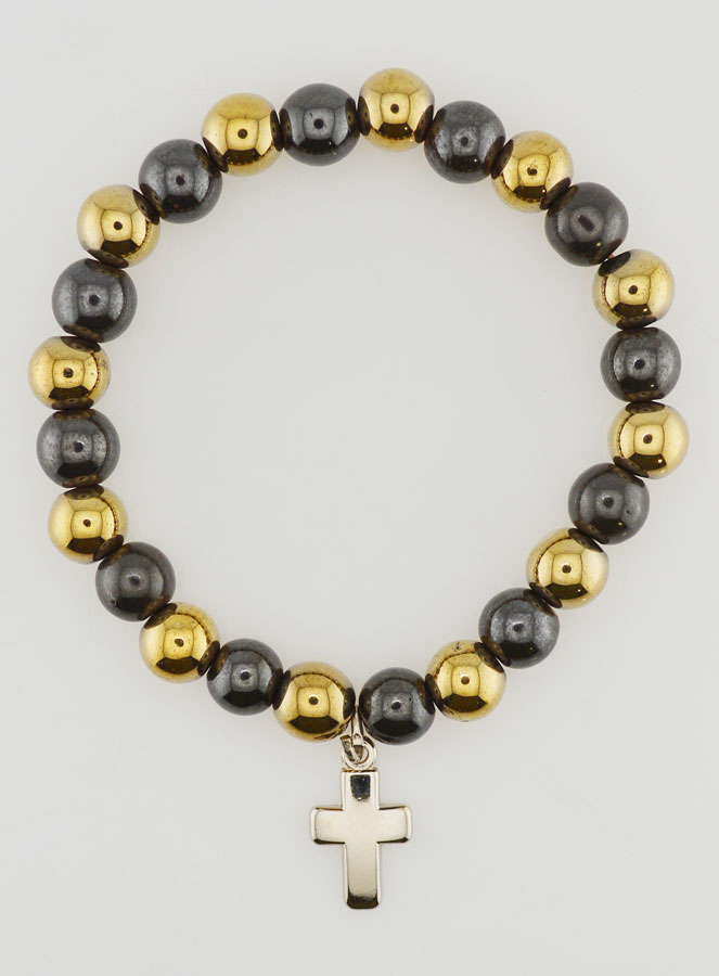 Bracciale in Pietre Naturali Ematite & Pirite (pic 1)