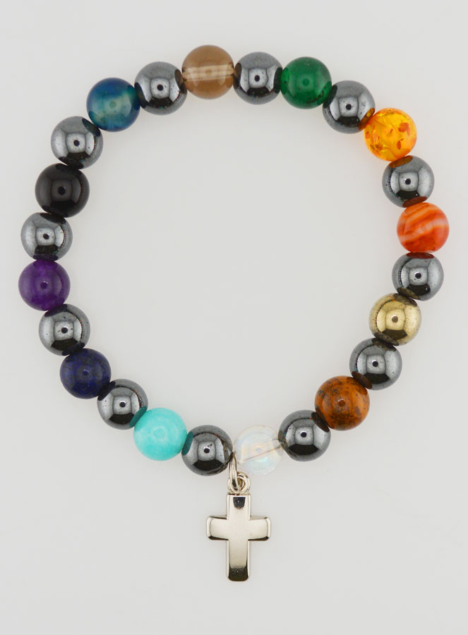 Bracciale in Pietre Naturali & Ematite (pic 1)