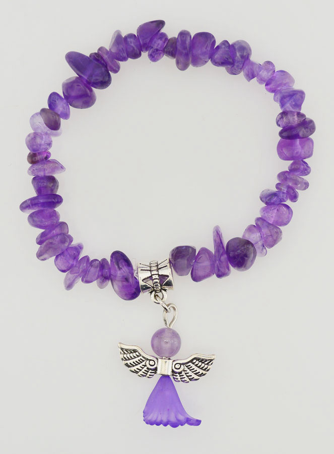 Bracciale Bambino Angelo Custode - Viola (pic 1)